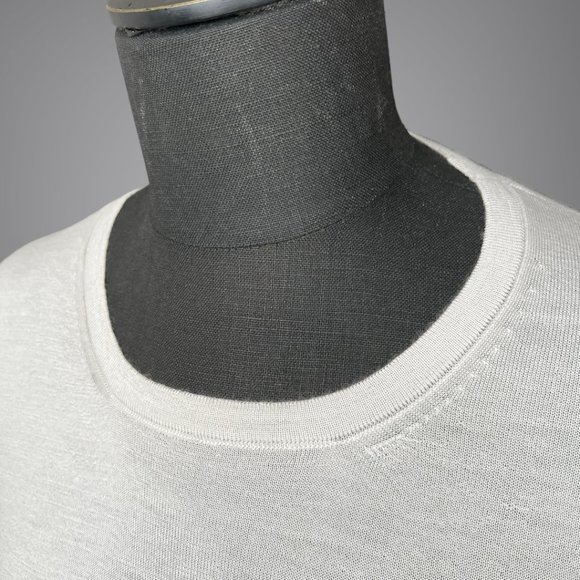 Hermes Finest Second Skin Cashmere Cloud Gray Womens Pullover Sweater EU Size 40 - Picture 11 of 14